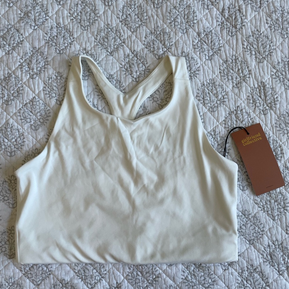 Girlfriend Collective White Athletic Top